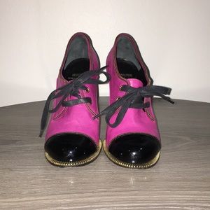 Moschino cheap and chic studded lace up shoe.